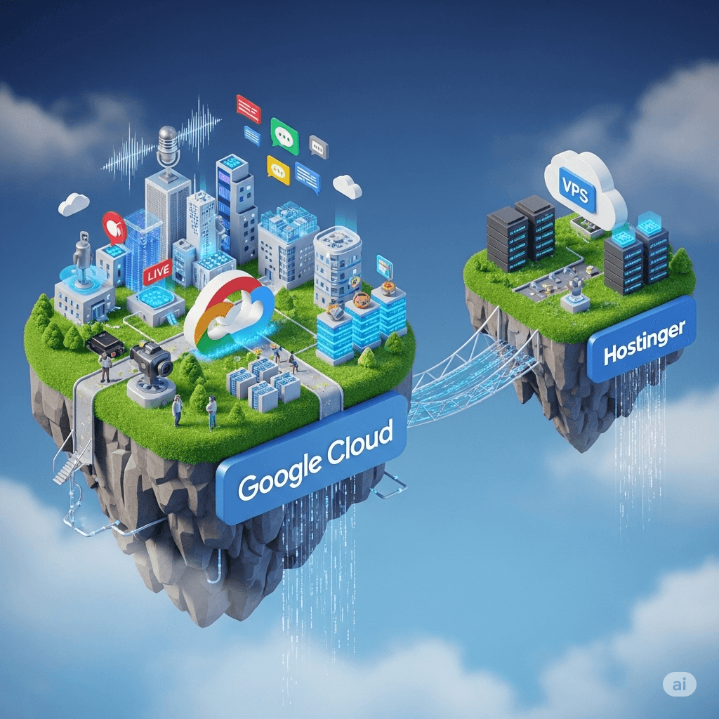 A comparative report on cloud computing services: Google Cloud vs. Hostinger for streaming apps